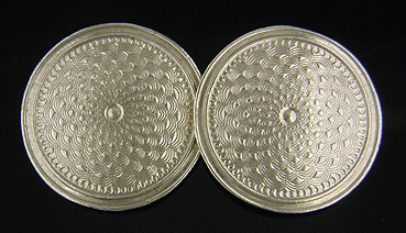 Antique Link and Angell gold cufflinks. (J8609)