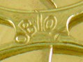 Close-up of Ostby & Barton maker's mark. (J7442) 