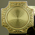 Richardson engraved cruciform cufflinks. (J9104)