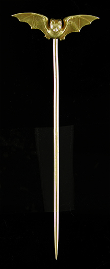 Art Nouveau bat stickpin. (J9470)