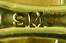 Close-up of Strobell & Crane maker's mark. (J9406)