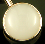 Sansbury & Nellis white quartz cufflinks. (J9178)