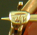 Close-up Taylor and Company maker's mark. (J9303)