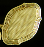 Elegant pinstripe cufflinks. (J9171)