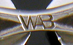 Close-up of Wordley, Allsop & Bliss maker's mark. (9115)