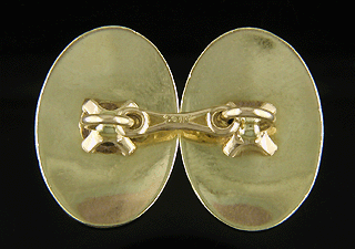 WAB diamond and gold cufflinks. (J8700)