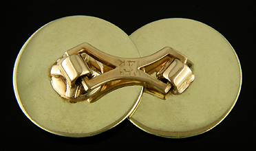 WAB Art Deco cufflinks with diamonds. (J9101)