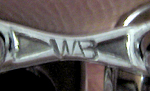 Close-up of WAB maker's mark. (J8771)