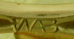 Close-up of Wordley, Allsopp & Bliss maker's mark. (J9270)