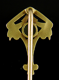 Whiteside & Blank peridot stickpin. (J9001)