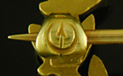 Close-up of Whiteside and Blank's maker's mark. (BR9569)