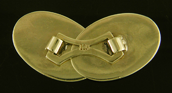 Ziething white and yellow gold cufflinks. (J8969)