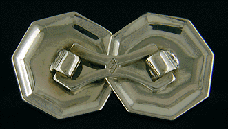 Ziething sapphire cufflinks. (J8793)