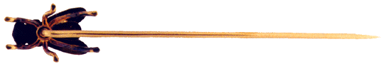 Rear-view of fly stickpin.